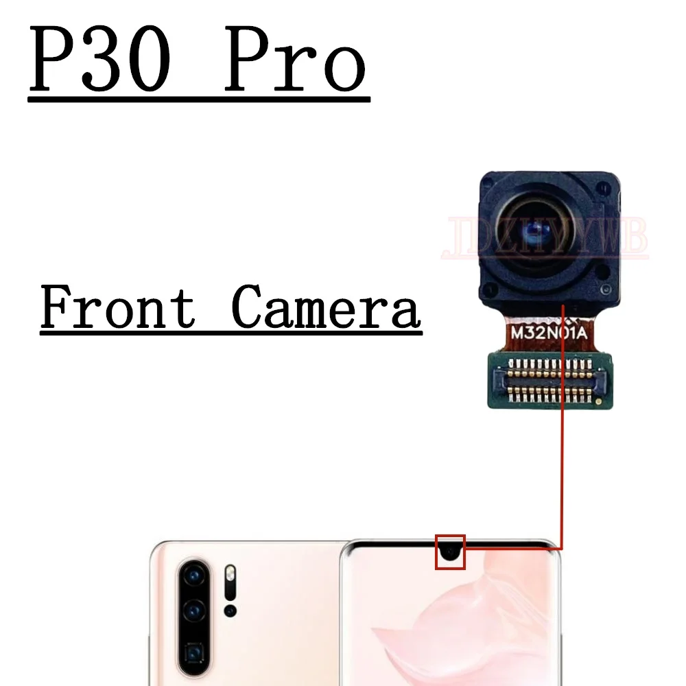 Front Rear Camera For Huawei P30 Pro P30Pro Frontal Selfie View Wide Main Back Facing Camera Module Flex Cable Replacement Parts