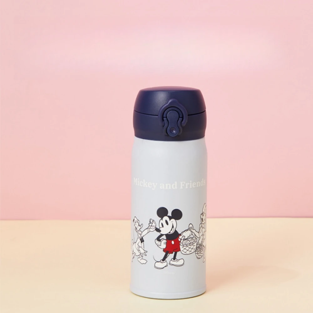 MINISO Anime Disney Series Pop-up Thermos Cup 320mL Cute Cartoon Lotso Portable Large Capacity Thermos Cup Children's Gifts