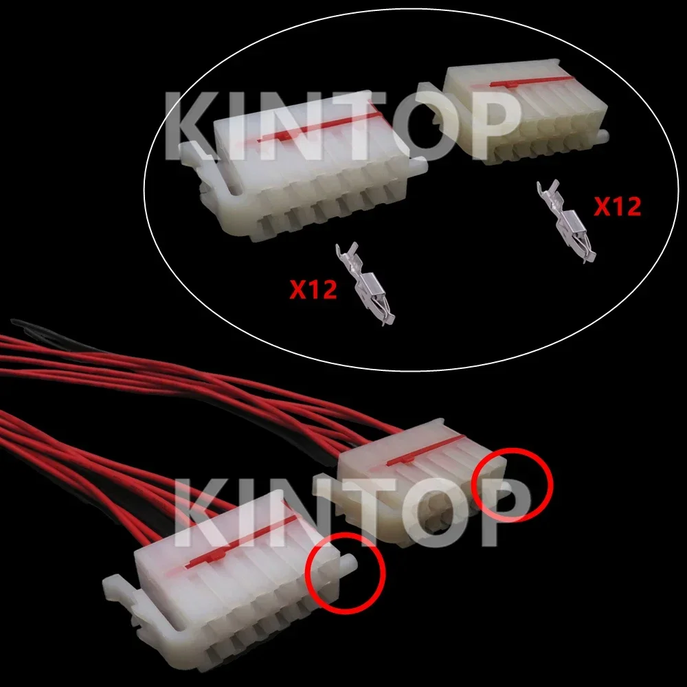 

1 Set 12 Pins 928569 357945971 357 945 971 357971967A AC Assembly Auto Plastic Housing Connector Automotive Wire Terminal Socket