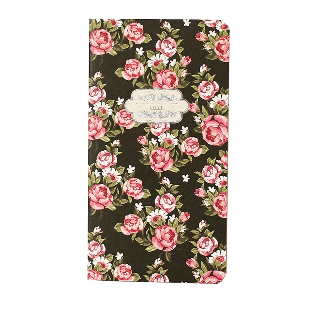 

Daily Planner Notebook Brown Paper Journals The Floral Hard Cover Flowers