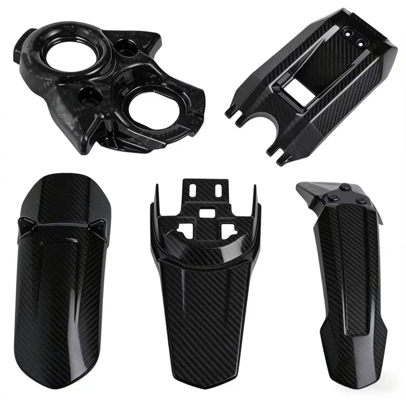 

AXZ New Carbon Fiber Fender Decorative Cover Kit for Light Bee LBX X S Full Vehicle Replacement/Repair Electric Motorcycle Body