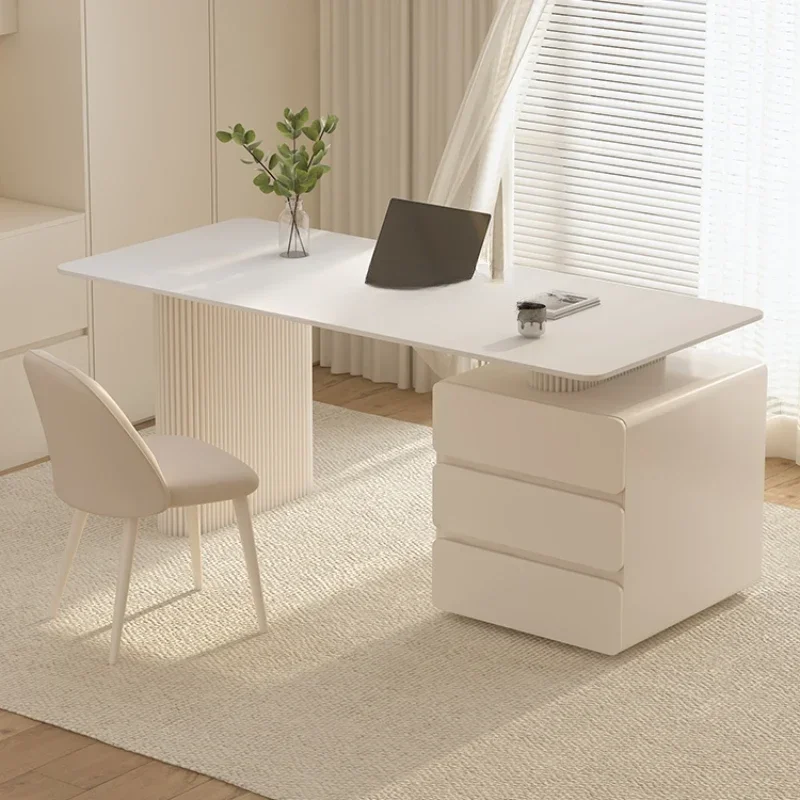 

XL Desk Computer Desk Bedroom Stone Plate Office Desk Modern Rectangular Table