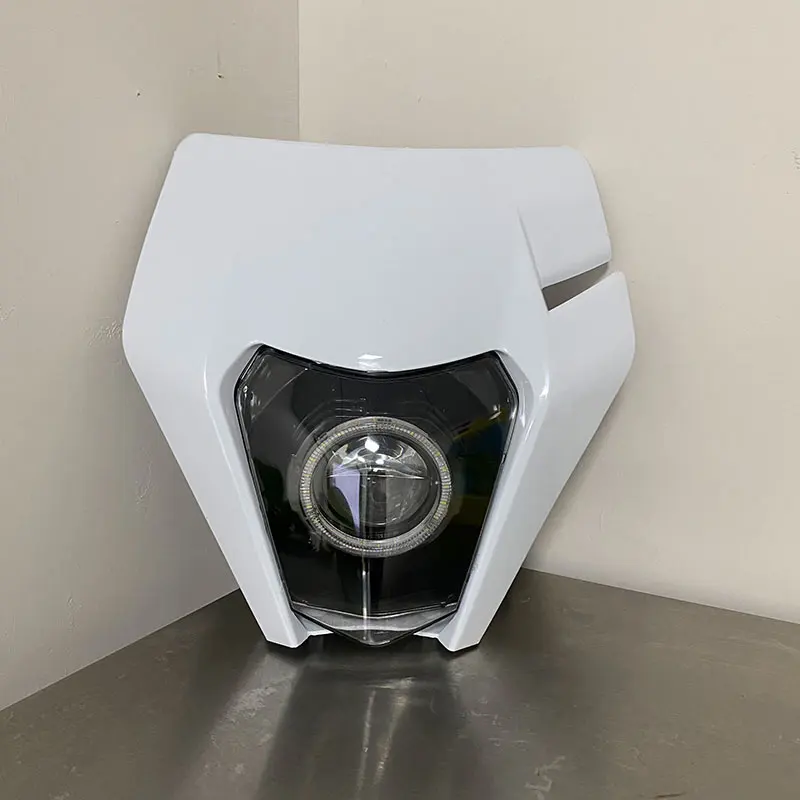 Headlights Motorcycles Round LED Wick New Motocross  Headlamp Supermoto Fairing For C SXF MX Dirt Bike Enduro 2019