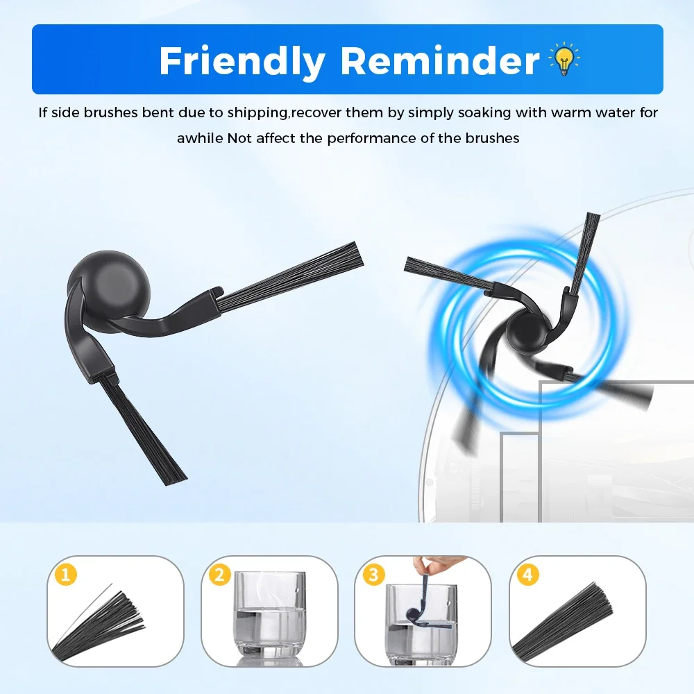 For Xiaomi S40 Pro/OV71GL / S40/OV81 Robot Vacuum Cleaner Consumables Hepa Filter Mop Cloth Main Side Brush Accessories Parts