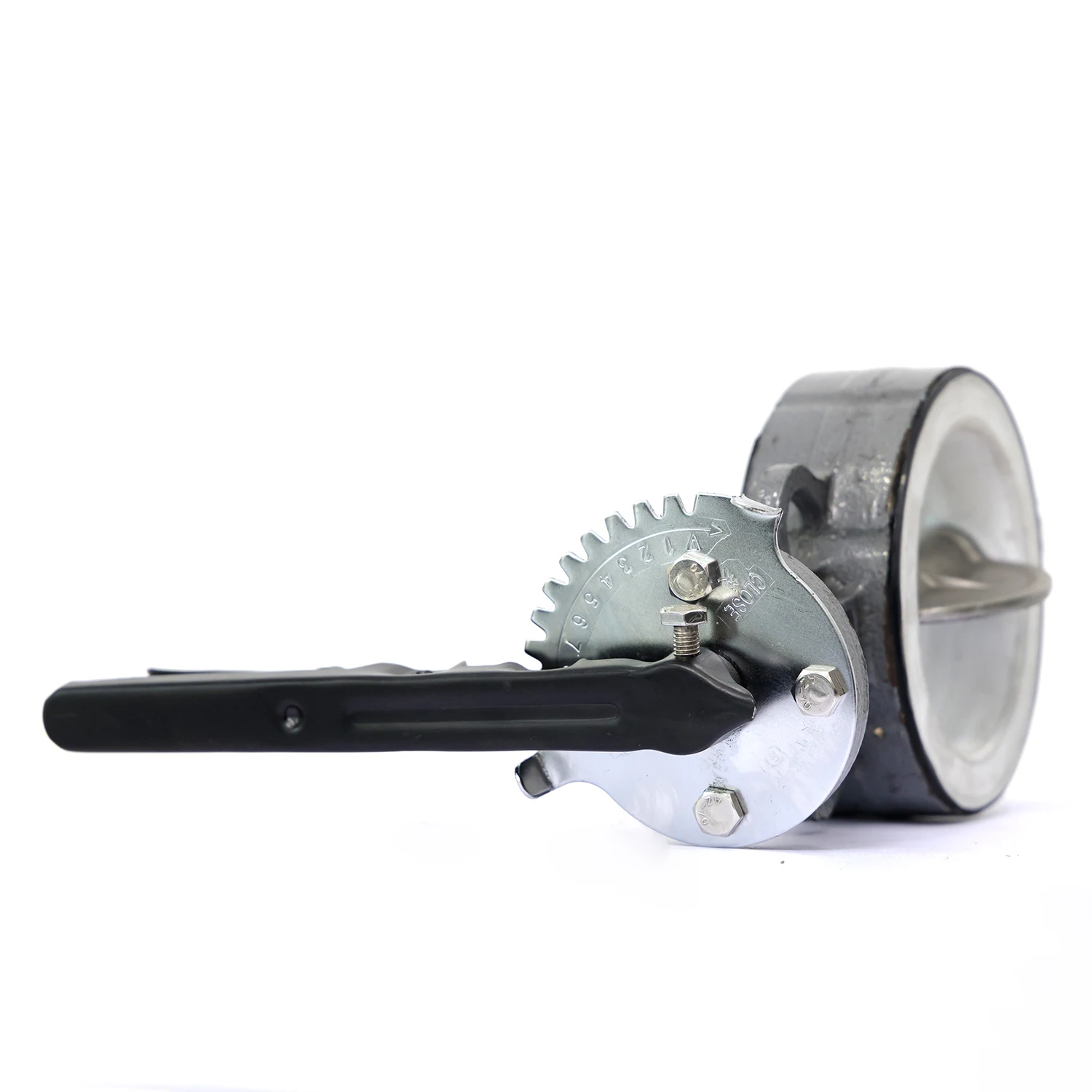 DN50 Manual Power Wafer Type Ductile Iron Double Acting Butterfly Valve for Water Oil and Gas Media - By Manufacturer