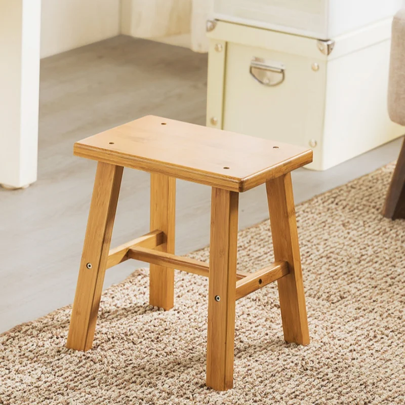 New Furniture Children's Stool Wooden Bench Small Stool Short Home Bathroom Step Stool Portable Bench Pratical Chairs image 4