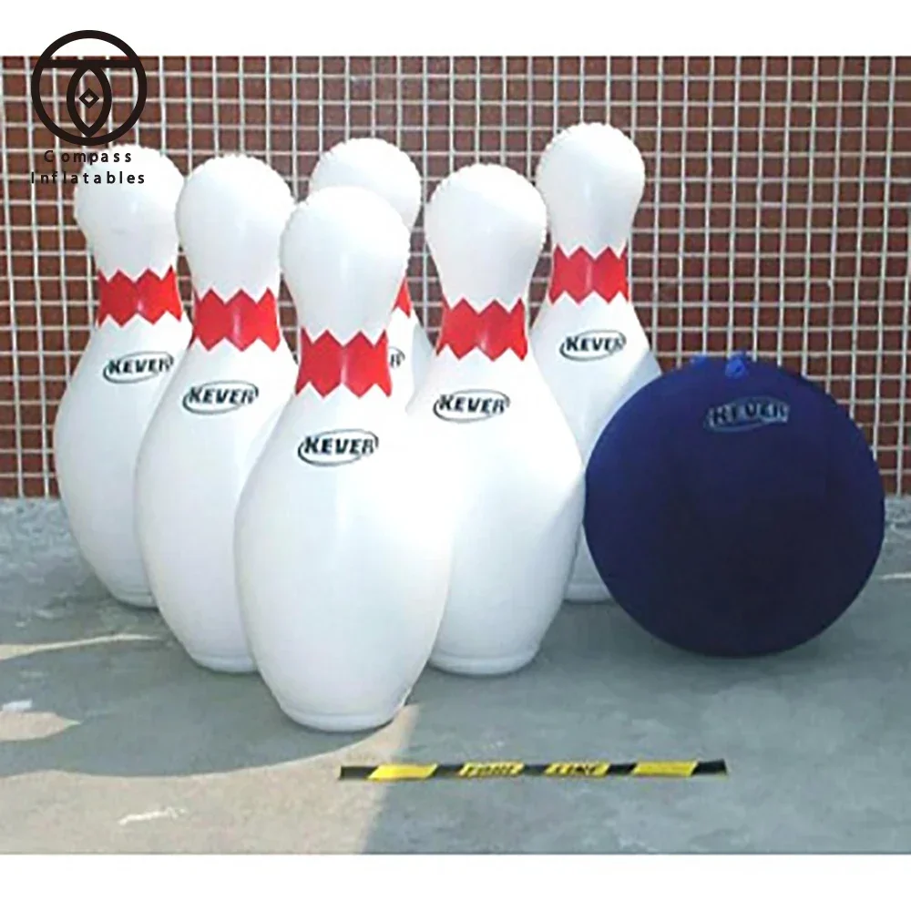 outdoor inflatable bowling sets bowling ball game inflatable bowling pins kids play game inflatable balls outdoor beach balls