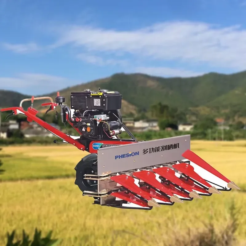 Crops Harvesting Machine Wheat Rice Cutting Machine Sesame Harvester Mini Reaper Machine for Agriculture