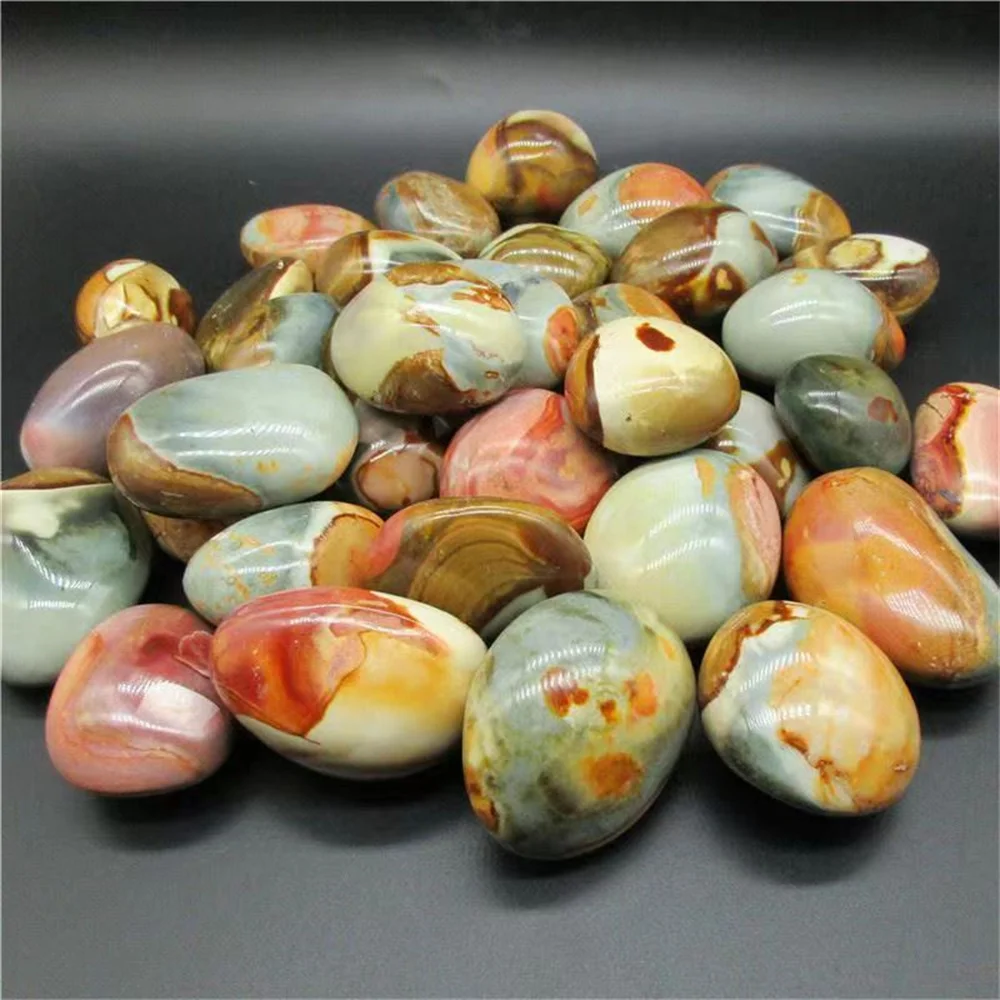 Pure Natural Multicolor Jasper Sea Stone Reiki Rolling Gravel Healing Gift Sorcery Play Stone Decorated Crystal Agate Stone