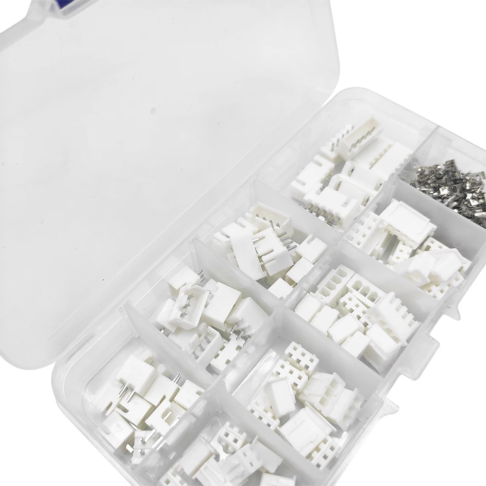 Complete 230Pcs For JST PH Connector Kit 2 0mm Pitch for 2/3/4/5 Pin Connections Perfect for Circuit Boards and LED Lighting