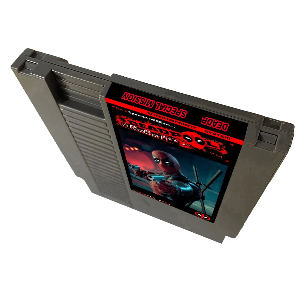 DeadP Special Mission NES Rom Hack - خرطوشة ألعاب فيديو 8 بت 72 دبابيس لوحدة تحكم ألعاب NES الأصلية - ENG