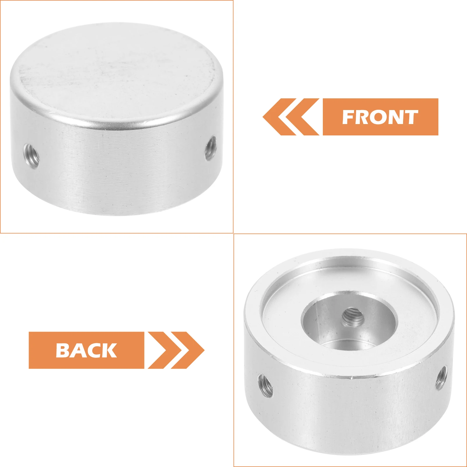 

Guitar Effects Pedal Footswitch Topper Metal Silver Protection Cap Durable Practical Easy Install Small Size Guitar Accessories