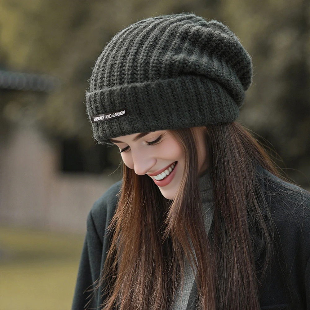 Yün Örgü Şapkalar Elastik Bere - Knit Beanie Hat Warm incelemesi ve fiyatı