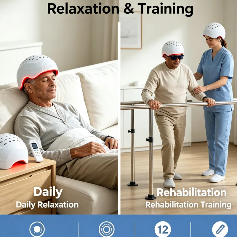 Red Light Brain Helmet 1070nm PBM Near Infrared Photobiomodulation Therapy Device 436 Diodes Cognitive Care