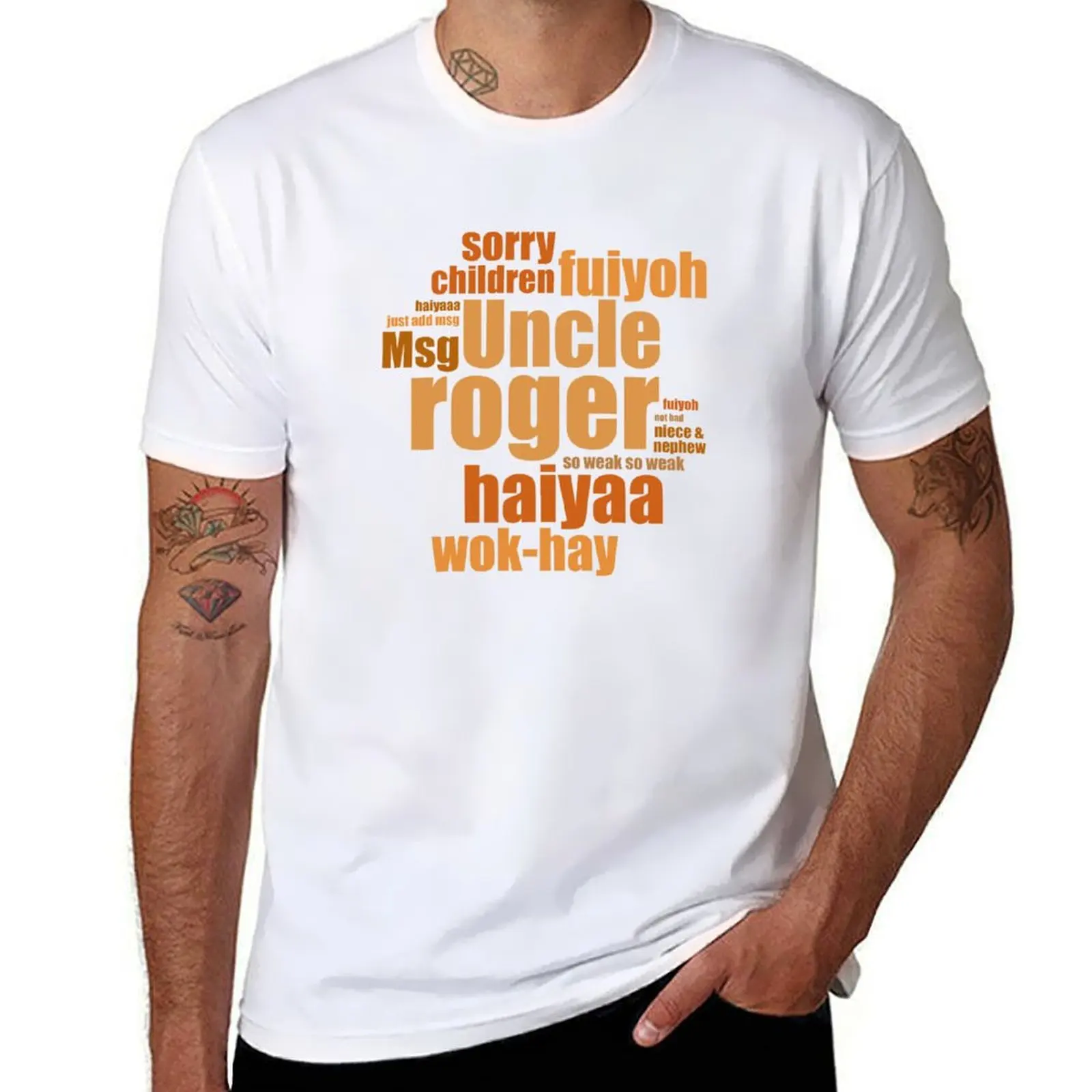

Uncle Roger T-Shirt cotton t shirt man man t shirt cotton high quality T-Shirt
