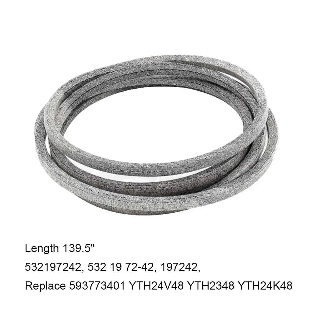 Deck Belt 532197242 48 inch Replacement Compatible with YTH24V48 YTH2348 YTH24K48 593773401 Models Featuring Aramid Material