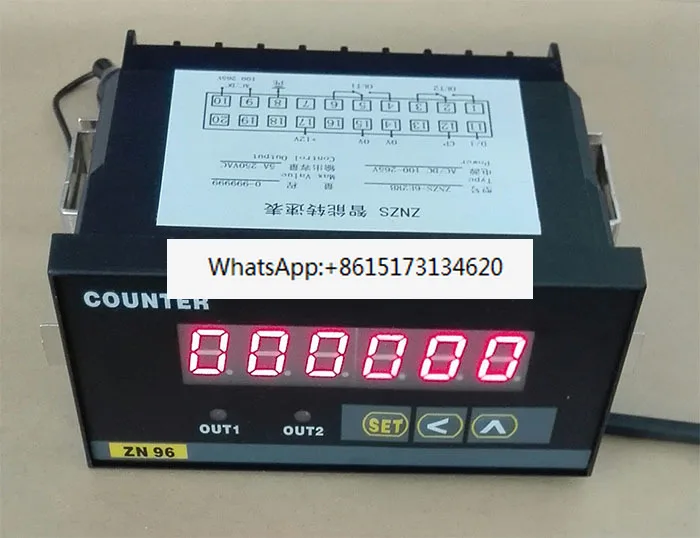 Digital display tachometer interval control tachometer 2 group relay output ZNZS2-6E2R
