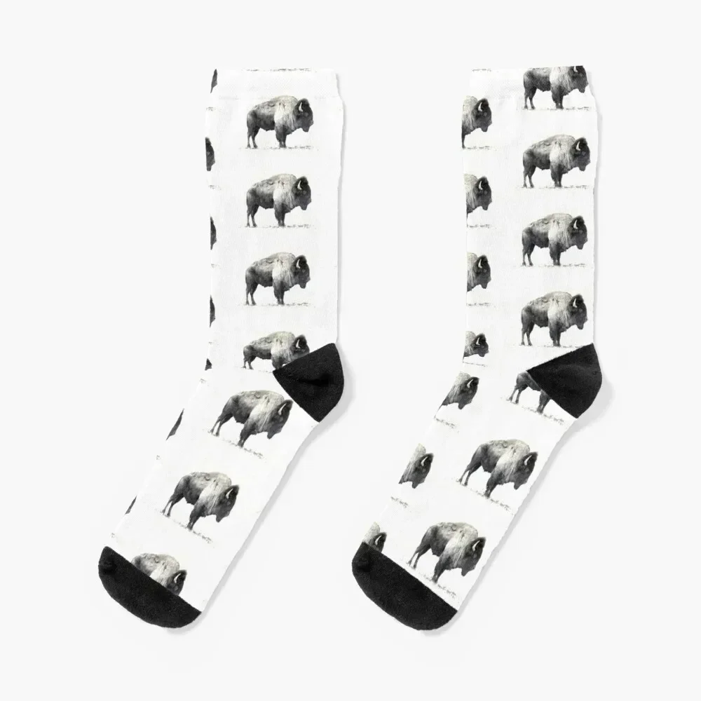 

American Bison Socks gifts Stockings compression with print Socks For Men Women's