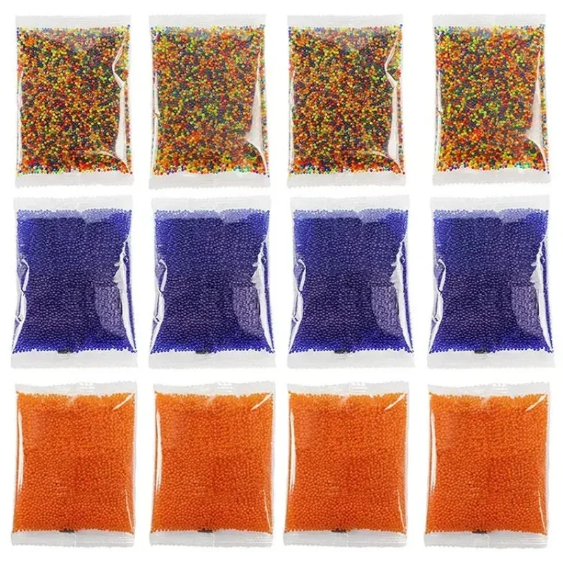 Bola Hidrogel Air W10000 Kristal Ajaib Tanah Liat Transparan Berwarna-warni Mainan Anak-anak untuk Menanam Bunga