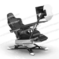 Ergonomic Excellence Cockpit Gaming and Office Chair Computer Reclining Cockpit Gaming Chair (Exclude 2 Monitors)