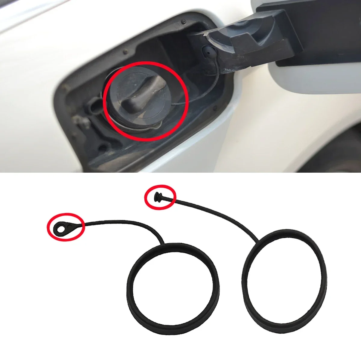 1x البنزين خزان الوقود الديزل غطاء فتحة تعبئة الغاز حبل لمرسيدس بنز A B C E S G M R CLA ML GL GLC GLA GLK SLK Class 2011-2023 #1