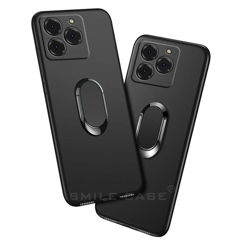 Funda for Ulefone Note 20 Pro Case 4GB 128GB/256GB 6.75 Inch Black Finger Ring Soft Silicon Cover for Ulefone Note 20 Pro Coque