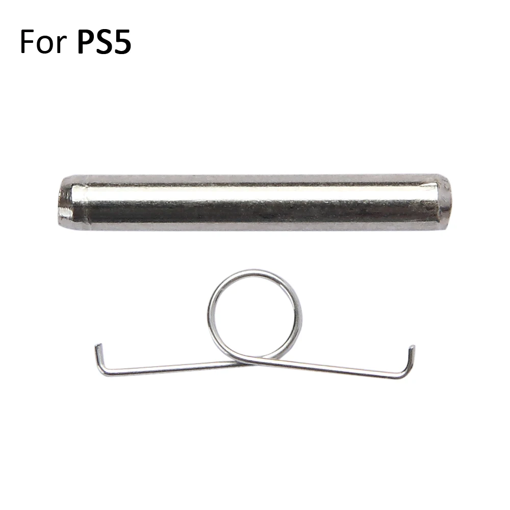 4 piezas de mango de varilla de acero inoxidable, botones del eje del cilindro, eje giratorio, resortes L2 R2 para Sony Playstation 5 PS5