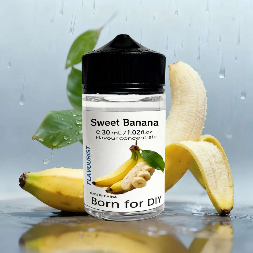 

Flavourist Sweet Banana Water Solubility Flavour Concentrate 10ml 30ml 50ml 100ml In Bottle For Diy Add Aroma Flavor