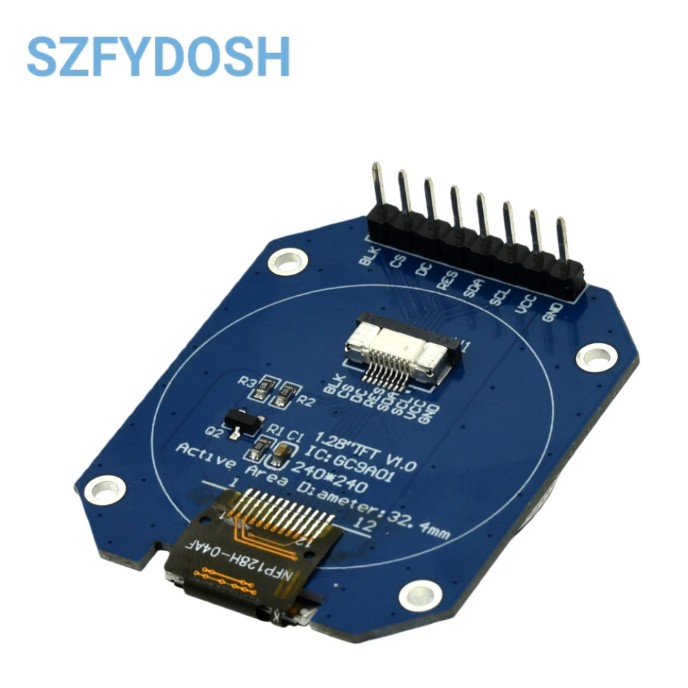 1-10pcs 1.28" Round IPS LCD 240x240 GC9A01 SPI Display for Arduino ESP32 Wearable