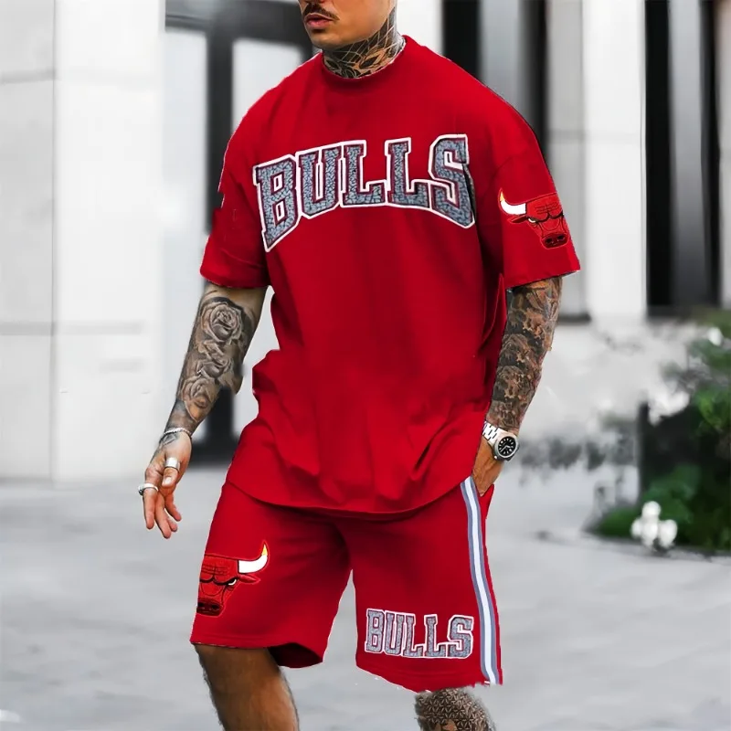 24/25 Latest Hot Sports Basketball Celtics Bulls Jersey with 3D Print Summer Casual Fashion Men's Suit Round Neck T-shirt Shorts