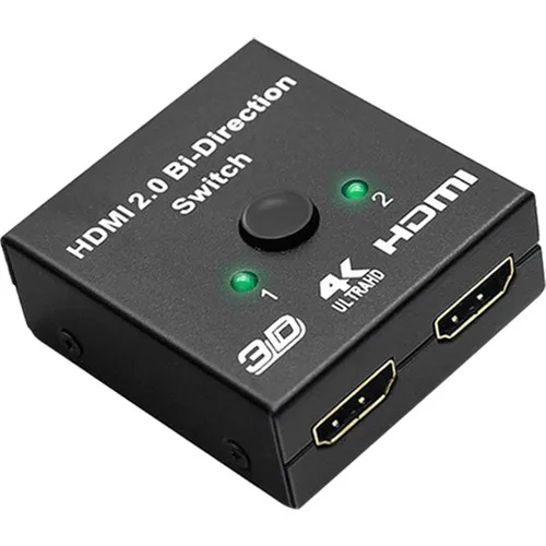 Powermaster PM-19903 1.4V 2 Port Dual-Way HDMI Coupler and Dispenser