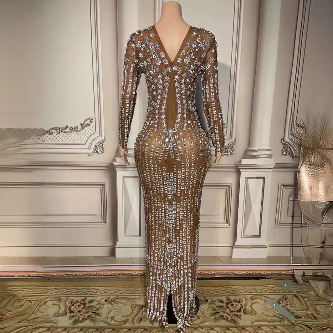فستان سهرة متلألئ ماسي متلألئ للحفلات الراقصة مثير للعشاء Sukienki Wieczorowe Damskie Weselne Vestido Cerimonia Mulher Elegante