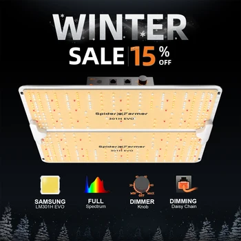 Spider Farmer SF2000Pro LED Grow Light Samsung LM301H EVO Dimmable Driver Light Board for Veg Flower Plants Grow Kits