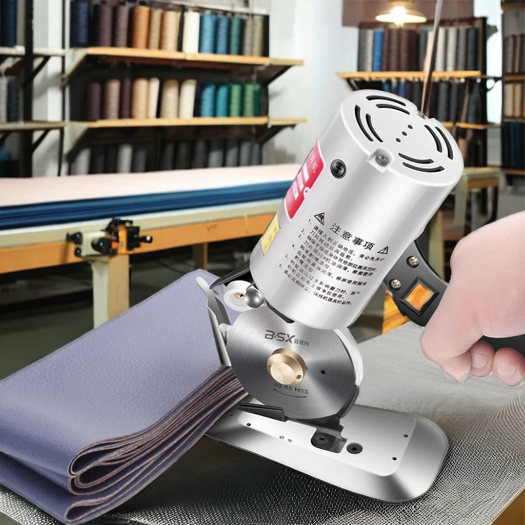 Handheld Electric Scissors for Carpets Leather Cloth Cutter Fabric Cutting Machine Fabric Round Knife Leather Cutting Tool