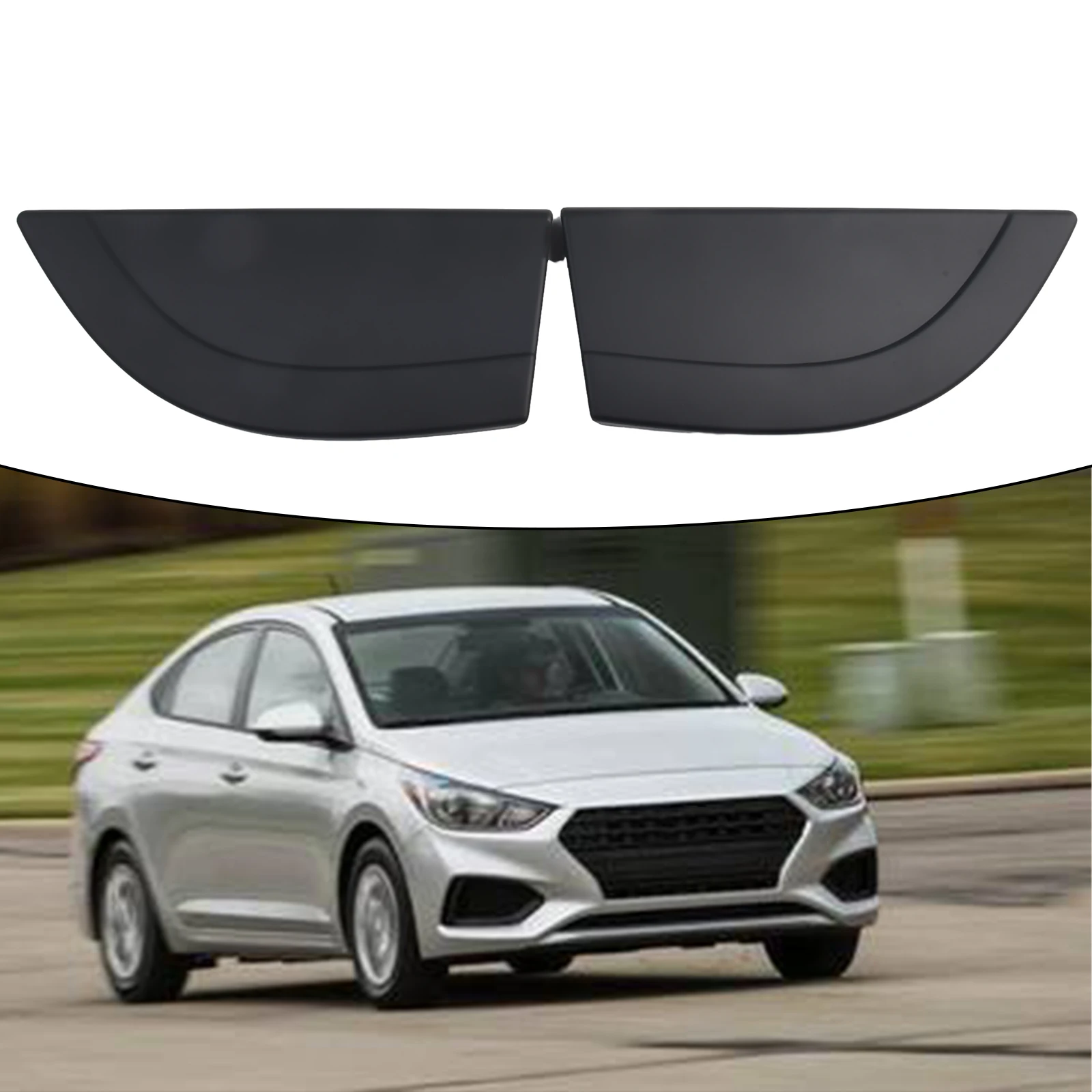 

2 шт. задняя дверь автомобиля, внешняя стойка, треугольная молдинговая панель, рамка для Hyundai Accent 2006-2010, внешняя декоративная панель задней двери автомобиля