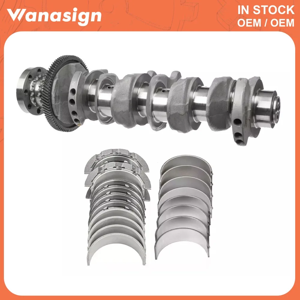 العمود المرفقي للمحرك مع مجموعة قضيب توصيل محمل الأسنان تناسب 2.0 لتر لسيارات BMW X1 X3 318d 320d 520d N47 N47D20D 2.0L ديزل 2004-2015