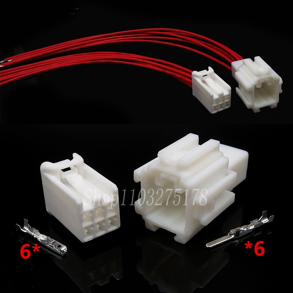 

1 Set 6 Pin 7187-8846 7186-8846 Auto Wiring Harness Connector Atmosphere Light Fuse Box Socket For Honda Civic CRV