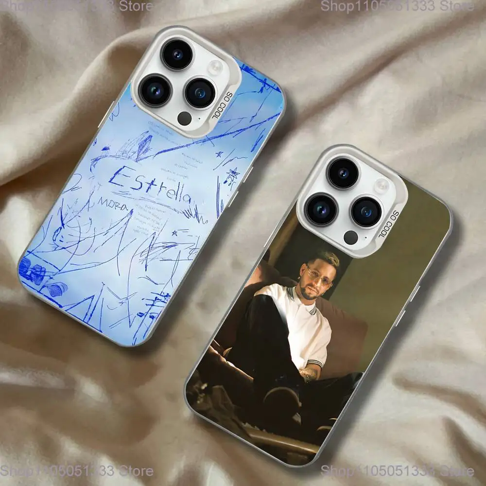 

Mora E-Estrella Singer Phone Case For iPhone 16,15,14,13,12,11,Pro,XS,Max,Plus,Mini,SE White Candy Matte Shockproof Cover