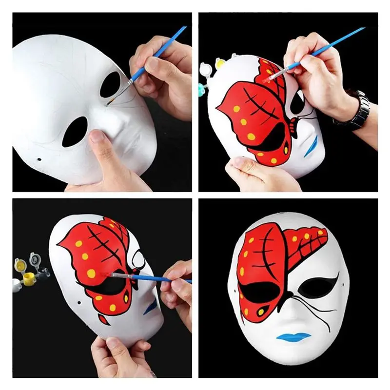 

Набор из 30 бумажных масок ABPP, 2 размера, для художественных и ремесленных проектов: от украшений для стен до театральных и карнавальных костюмов