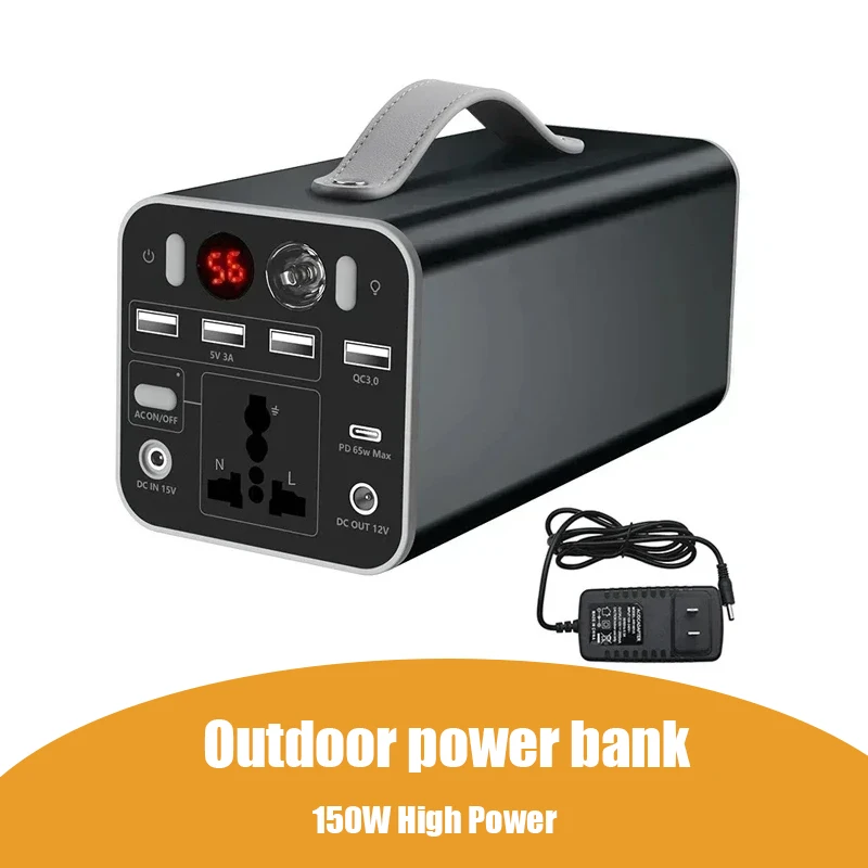 150W 45000mAh Portable Power Station 110V/220V Outdoor Emergency Power  Supply Power Bank Generator DC output Battery + Charger - AliExpress 44