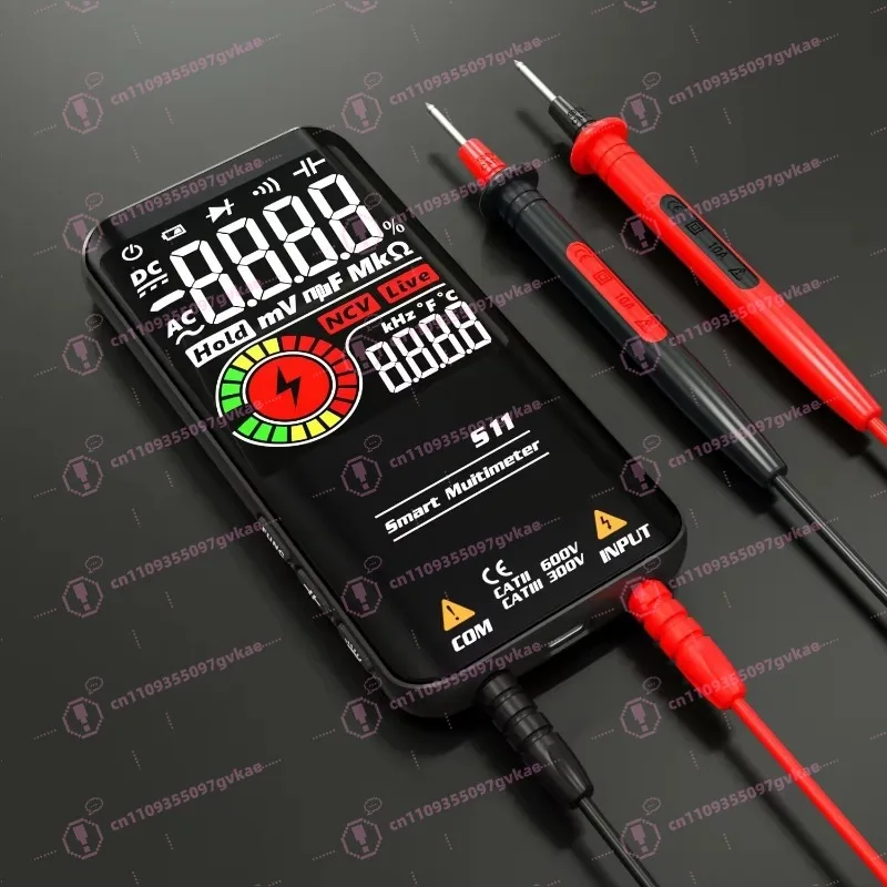S10 Portable Digital Multimeter Digital LCD Multimeter 9999 EBTN Display DC AC Voltage Meter Capacitance