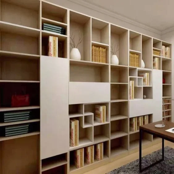 

Modern Home Decoration Model High Gloss Lacker Wooden Bookcases with E0 Standard Material