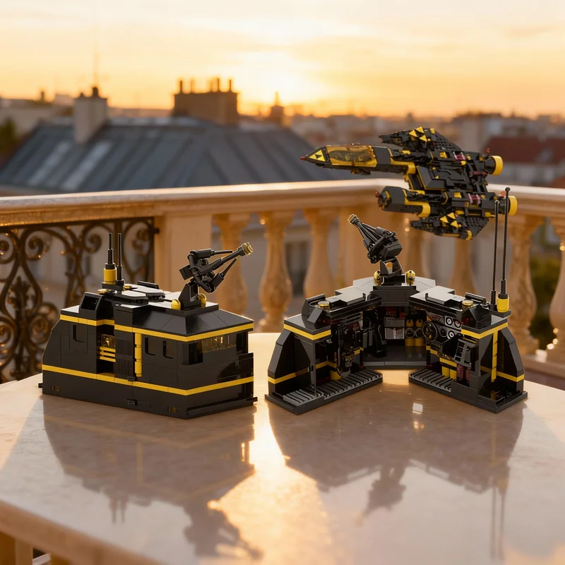 

Конструктор MOC Blacktron Mobile Spy Outpost Space I, 306 деталей, модель для сборки, игрушка-подарок, креативный коллекционный набор для демонстрации, премиум-класс, для взрослых