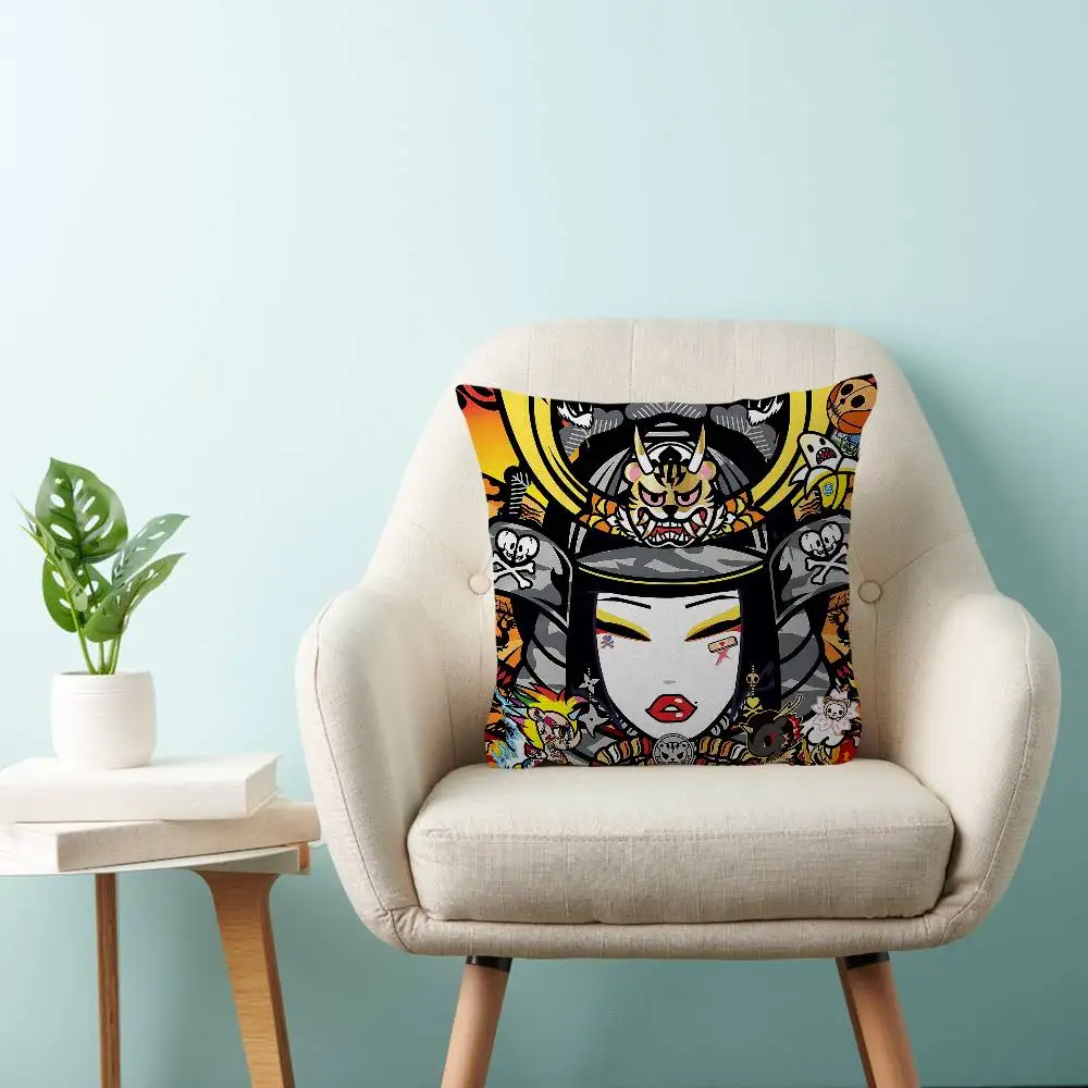 اليابان أنيمي T-TokidokiS وسادة غطاء تصميم غطاء الوسادة ديكور عطلة الديكور #5