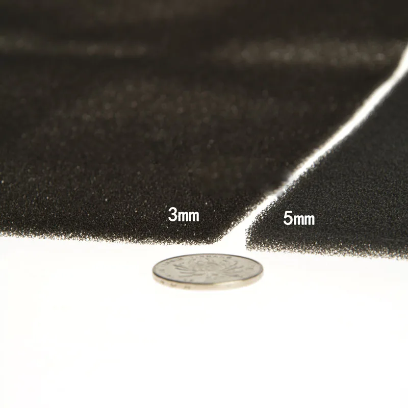1000mm*1000mm*3mm 5mm 10mmcabinet chassis dust-proof cotton dust filter sponge air filter cotton 3mm/5mm/10mm  thick medium hole