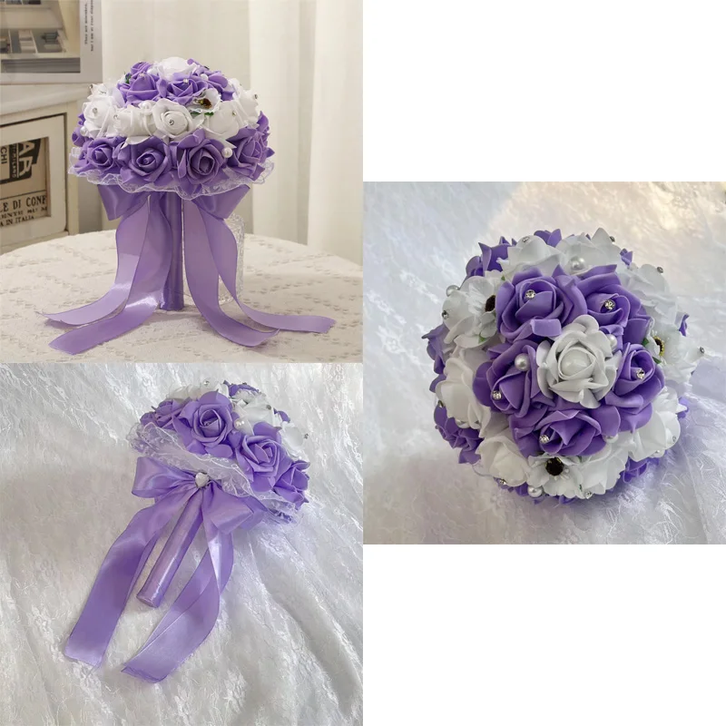 Elegant Wedding Bridal Bouquet, Romantic Floral Design, Perfect for Various Wedding Themes, Essential for Your Special Day! image 5