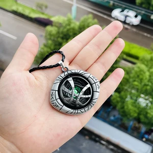 Marvel Avengers Dr Strange Kalung Pria Dokter Strange Infinity Time Batu Mata Agamotto Gantungan Kunci Kalung yang Dapat Diputar Kpop 10 legenda marvel penjualan terbaik thanos - №