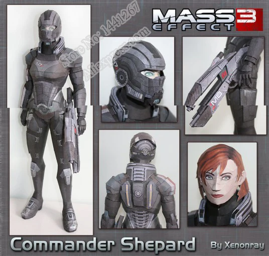 

Mass Effect Shepard Figure Paper Model