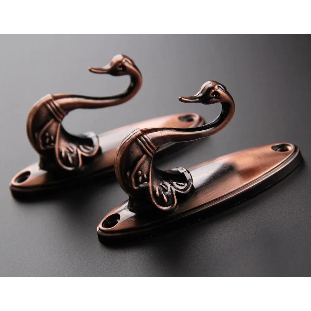 

Black Curtain Hooks 8.5*4Cm Zinc Alloy Vintage Rose Design For Window Drapes Holdback Tieback Decor Home