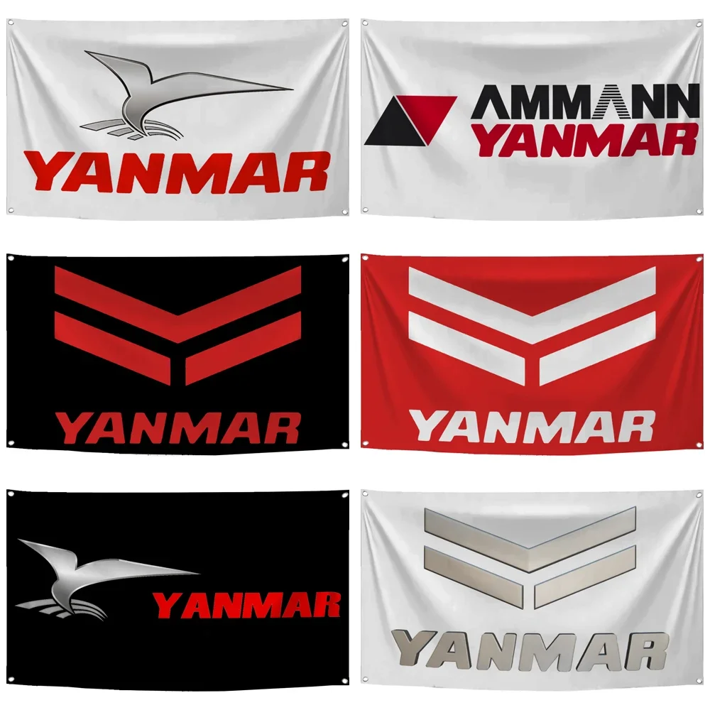 

2×3ft 3×5ft Yanmars Flag Polyester Digital Printed Car Racing Club Banner Tapestry Curtain